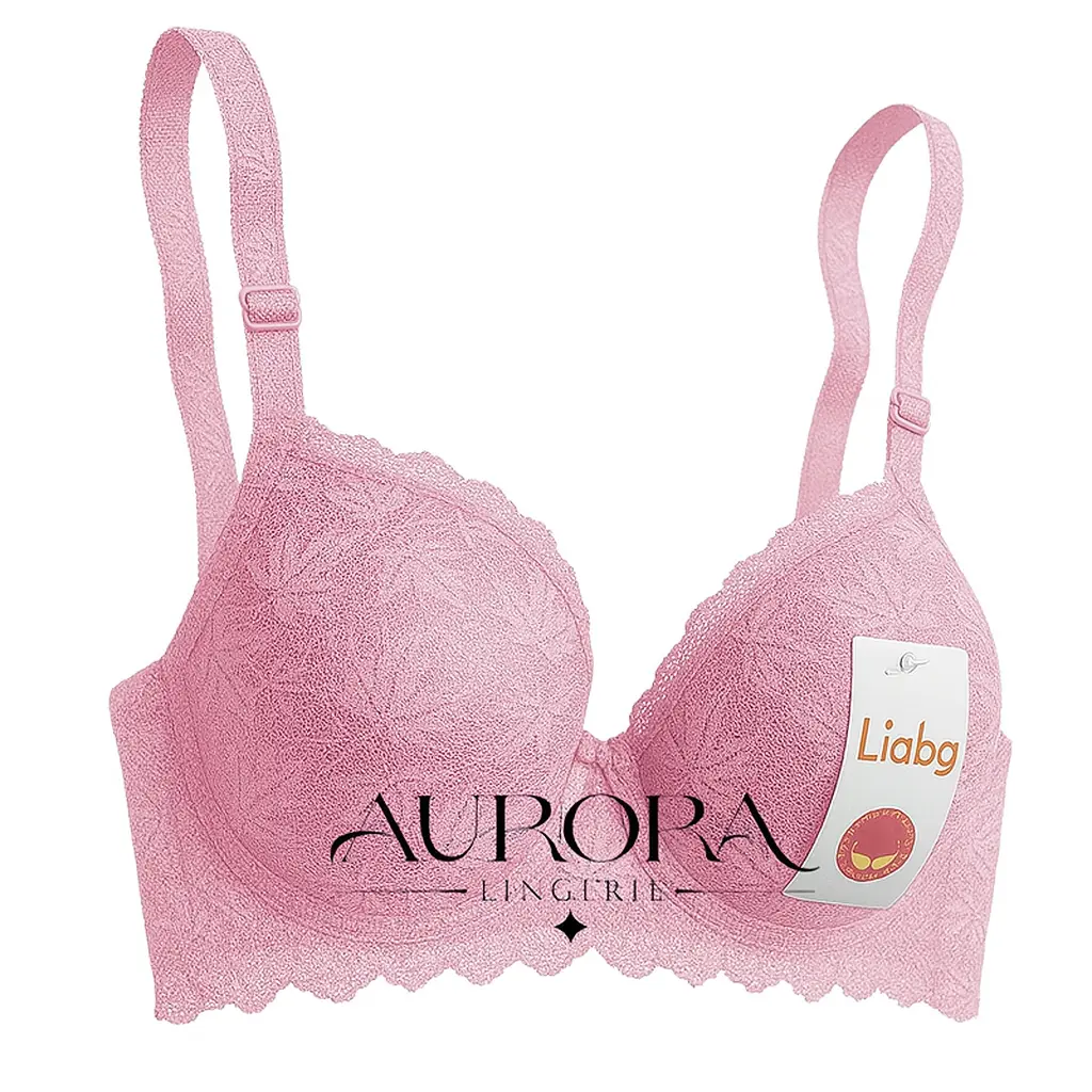 سوتین اسفنجی  صورتی 5527