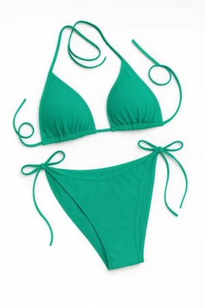 بیکینی دو تیکه سبز