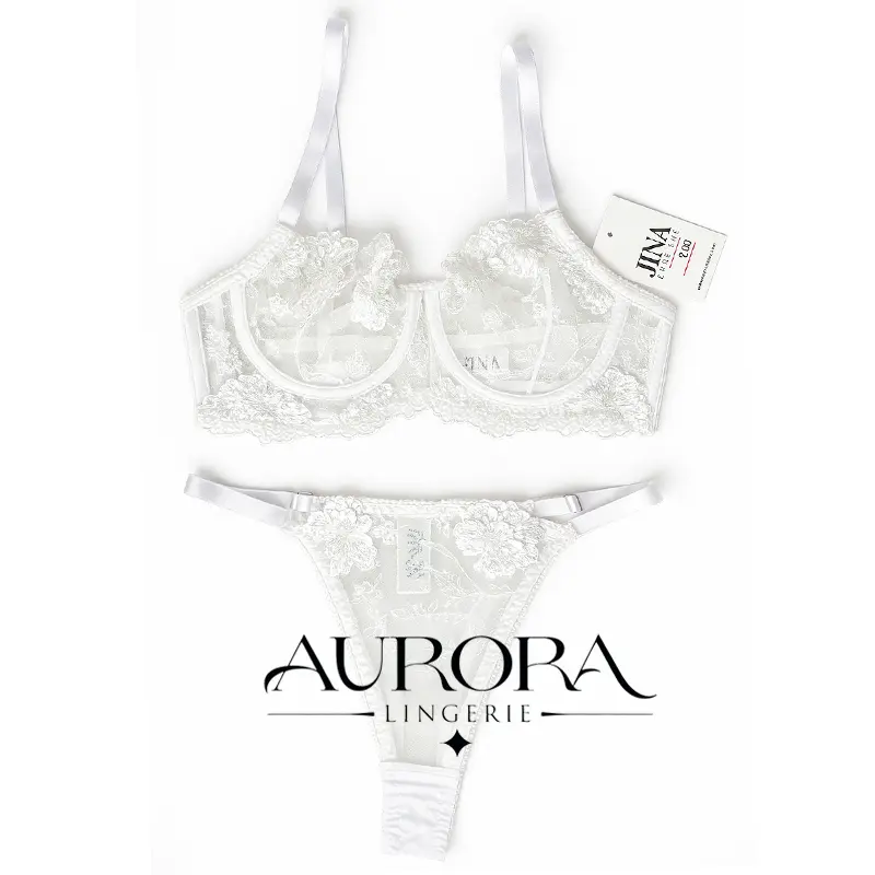 ست لباس زیر ژینا کد:2005 سفید